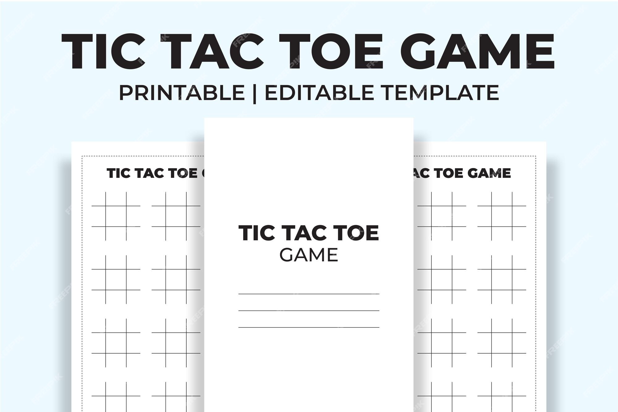 Tic Tac Toe Game Book KDP Interior