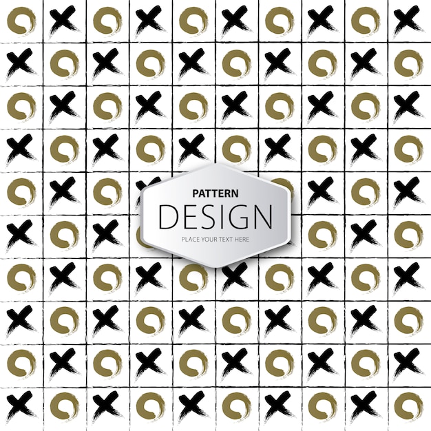 Tic tac toe pattern background