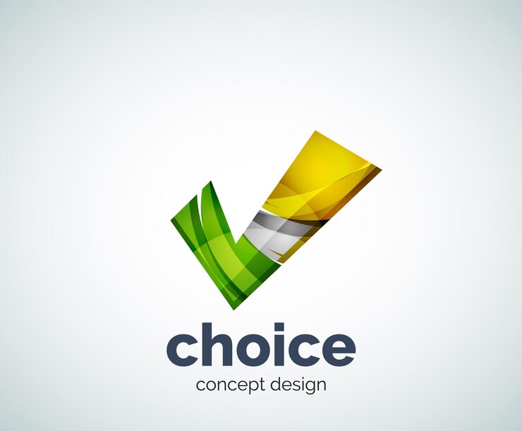 Vector tick logo template