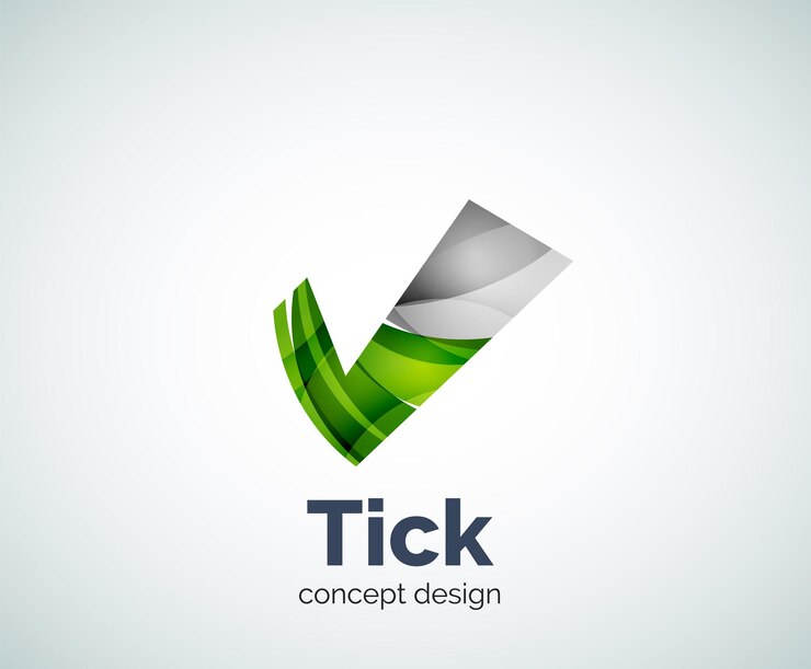 Vector tick logo template