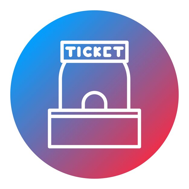 Vector ticket booth icon vector image can be used for museum