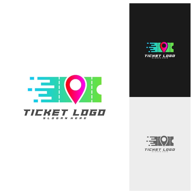 Ticket Center Logo Template Design Vector Creative design Icon symbol