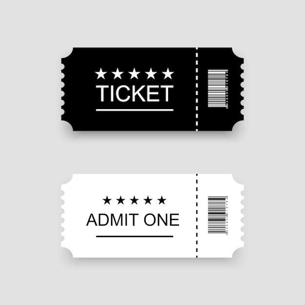ticket or coupon template