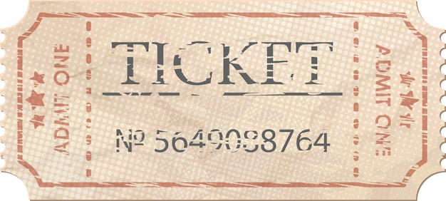 Ticket geeft een vintage toe.