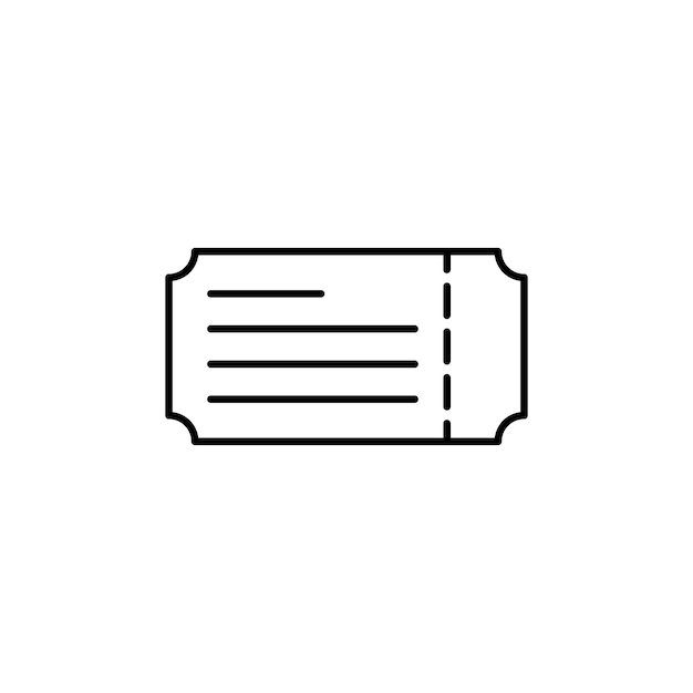 Значок Билета Векторные Иллюстрации Шаблон Логотипа