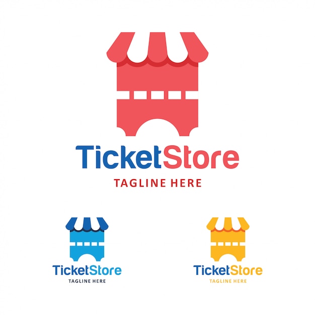 Vector ticket logo icon