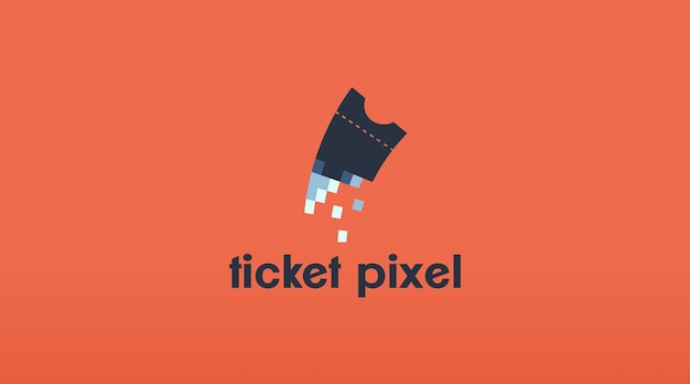 Ticket logo ontwerp concept vector