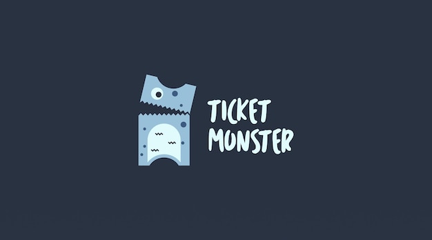 Ticket Logo Ontwerp Concept Vector