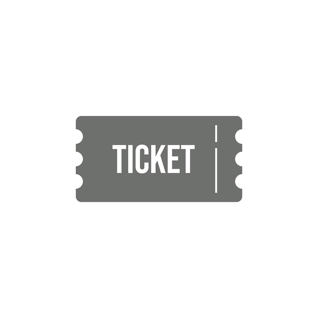 Ticket Pictogram Vector Illustratie Logo Sjabloon