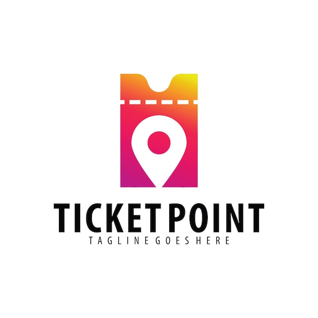 Ticket Point logo design template