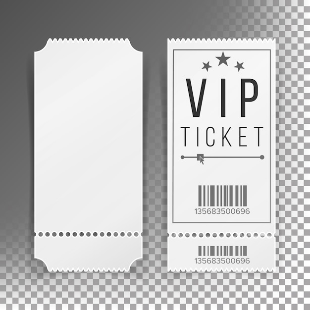 Ticket sjabloon set