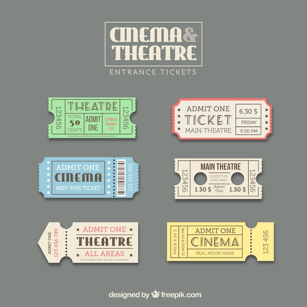 Ticket template set