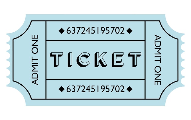 Ticket vector Entrance ticket Cinema theater ticket