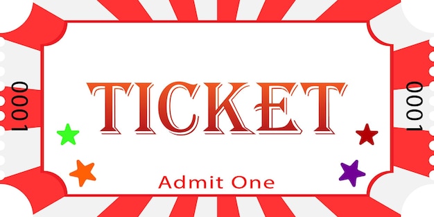 Ticket voor een carnavals circusvoorstelling