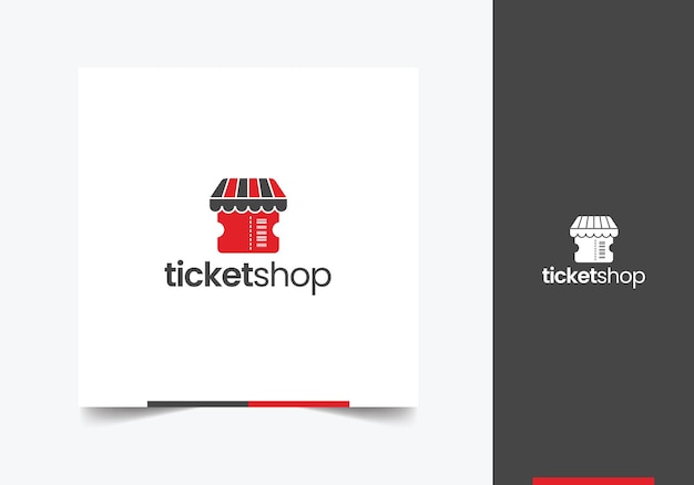 Ticketshop Logo sjabloonontwerp