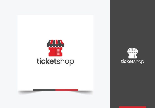 Ticketshop 로고 템플릿 디자인