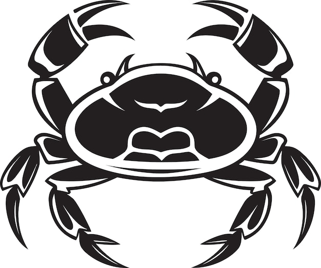 Vector tidal triumph crab vector design seashore sentinel vector crab icon