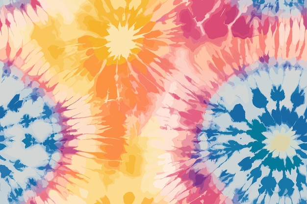 Vector tie dye pattern abstract background swirl colorful tie dye pattern