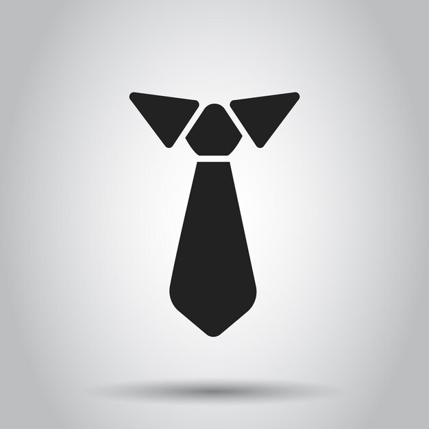 Vector tie flat icon necktie vector illustration