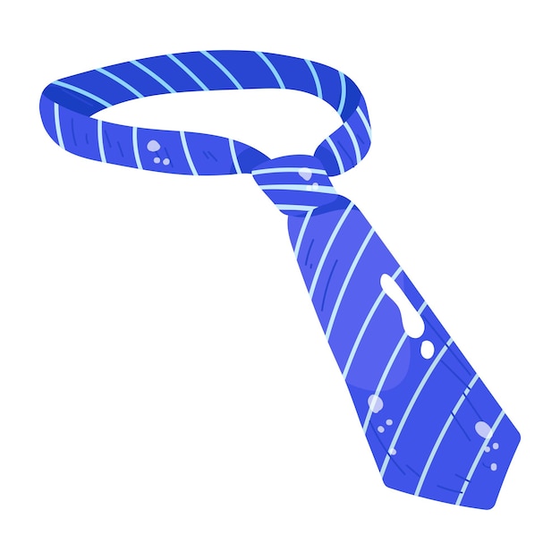 Tie flat sticker icon, easy to use and scalable