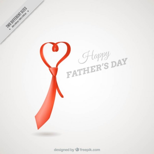 Tie heart shaped father's day background