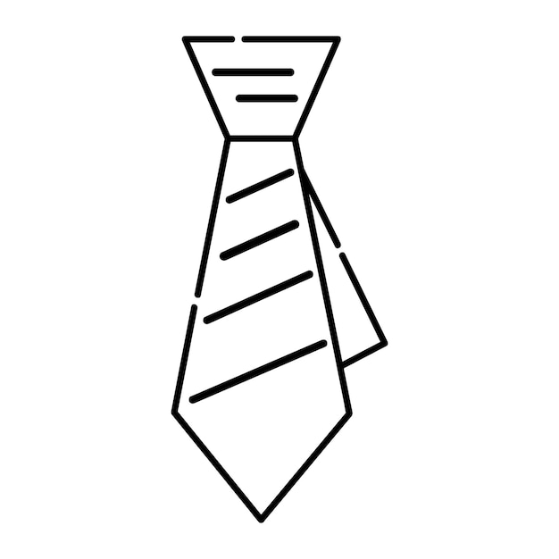 A tie icon logo vector design template