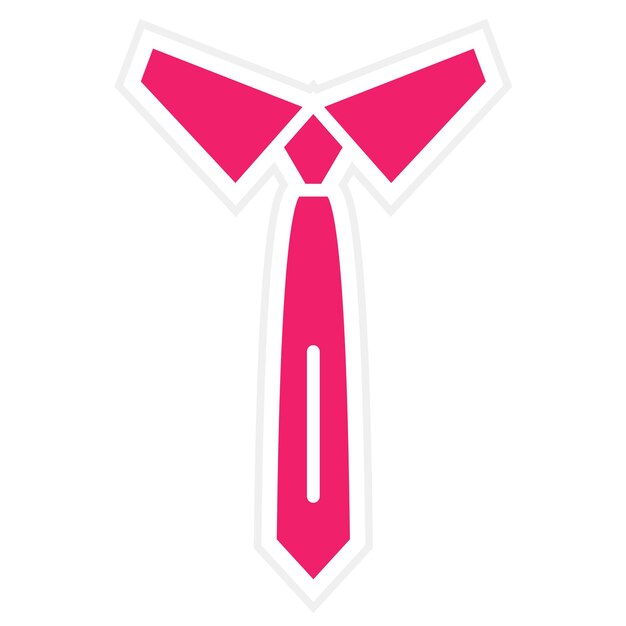 Vector tie icon style