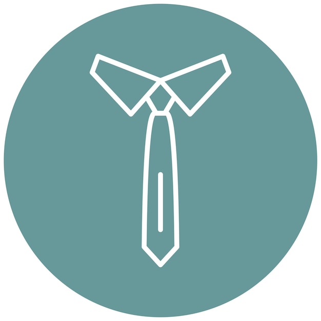 Vector tie icon style