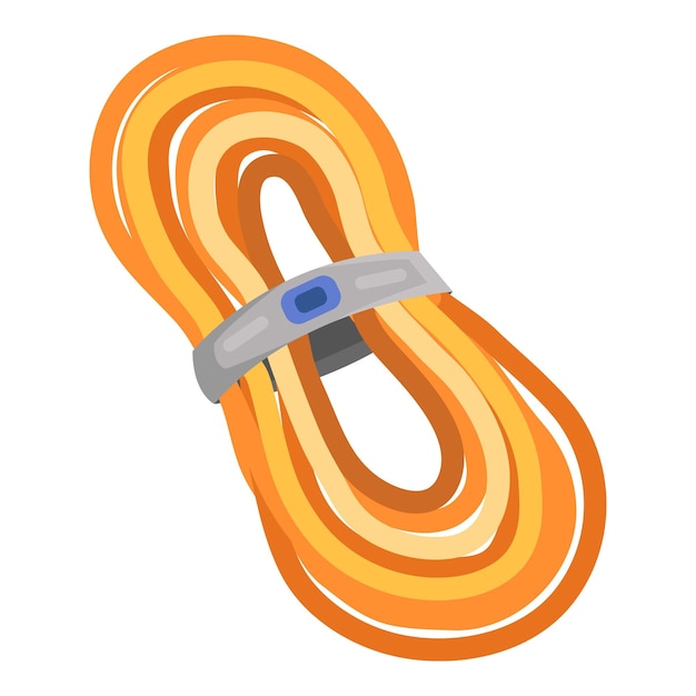 Tied rope icon Flat illustration of tied rope vector icon for web