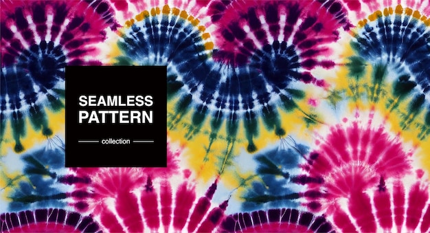 Tiedye seamless pattern watercolor abstract texture