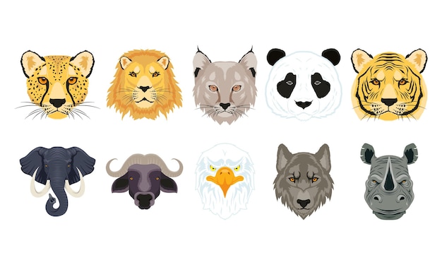 Tien wilde dieren leiden faunakarakters