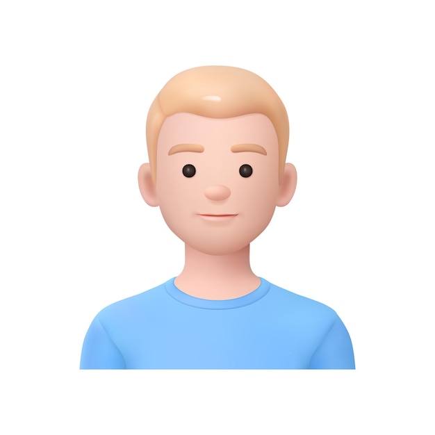 Tienerjongen avatar voor sociale media