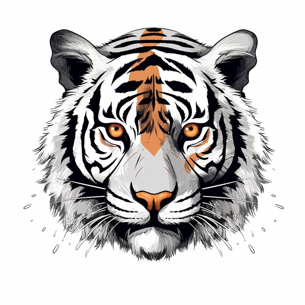 Vector tiger art vector design