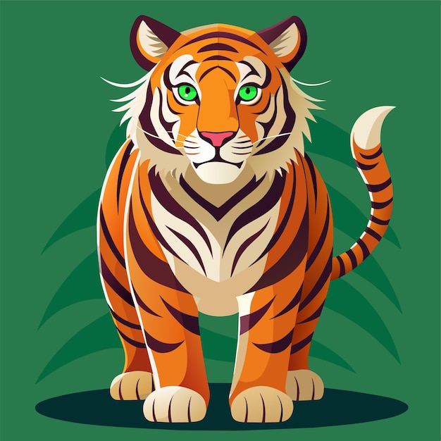 tiger cartoon isolated