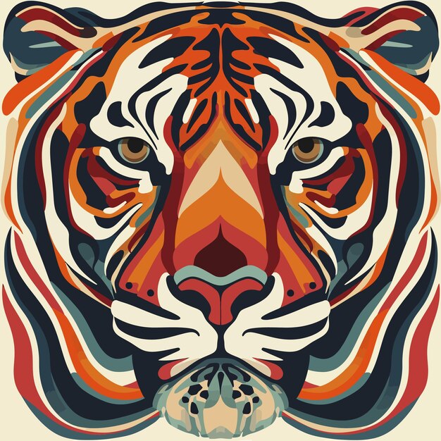 Tiger cartoon vector