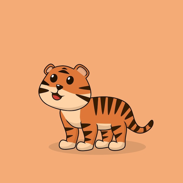 Vector tiger cartoon