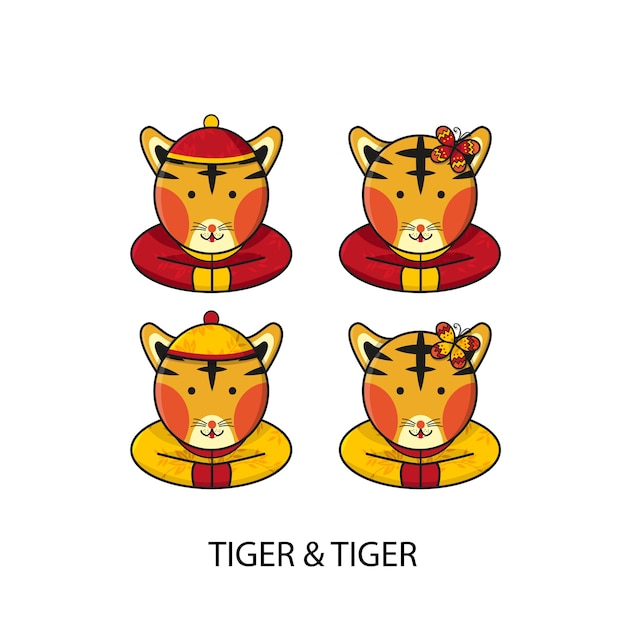 Tiger chinese happy new year