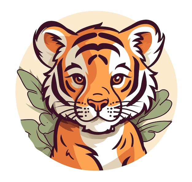 A tiger in a circle