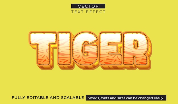 Tiger Editable Text Effect