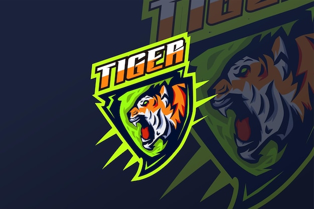 Tigre - modello di logo esport