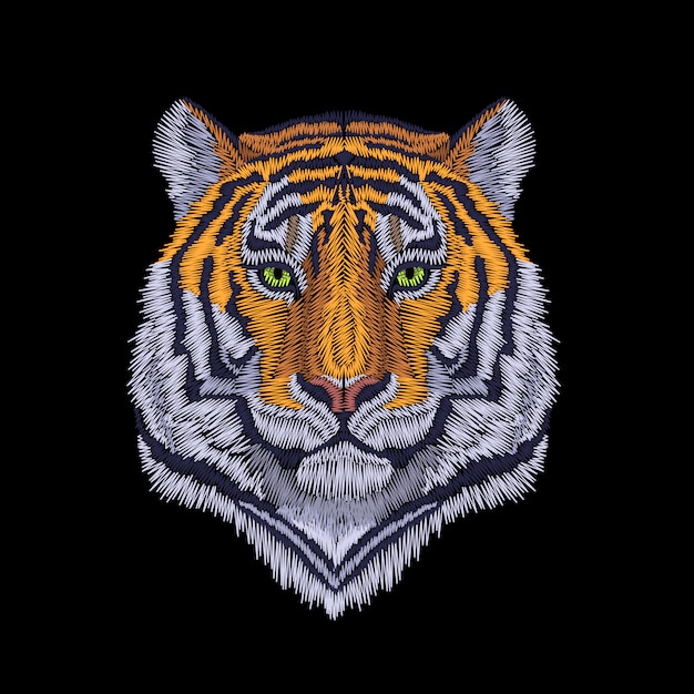 Tiger head illustration