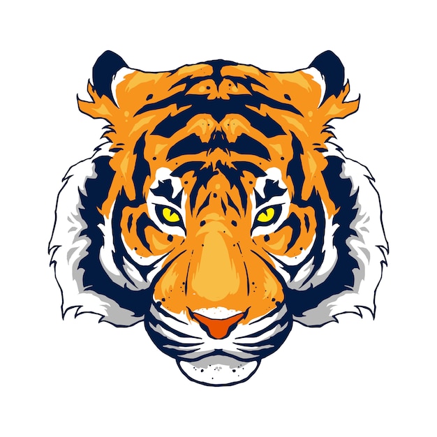 Tiger head illustration