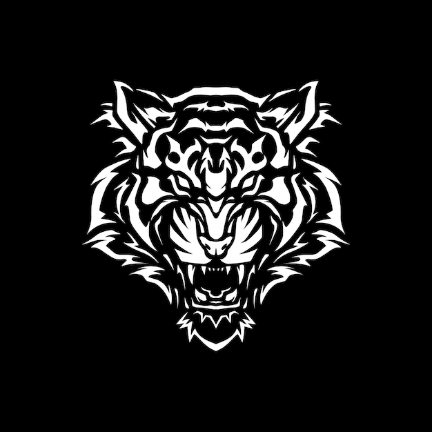 Tiger Head Illustration