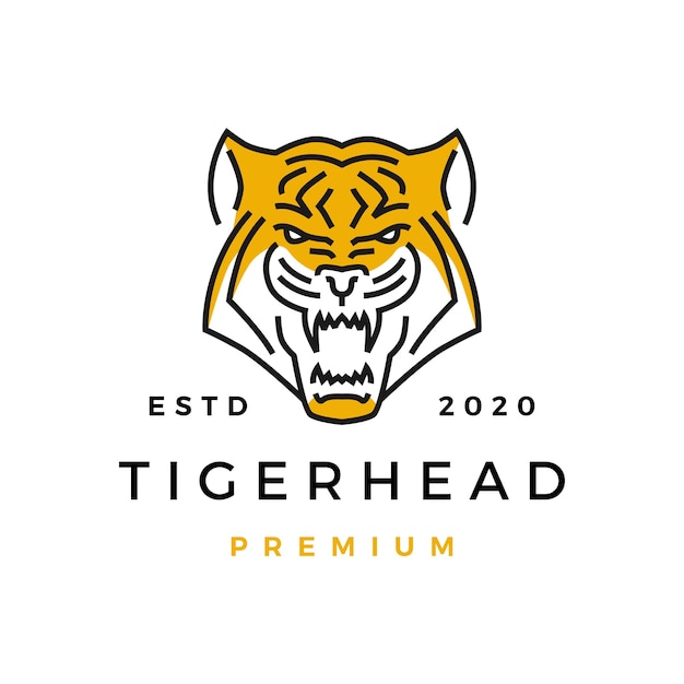 Vector tiger head logo icon