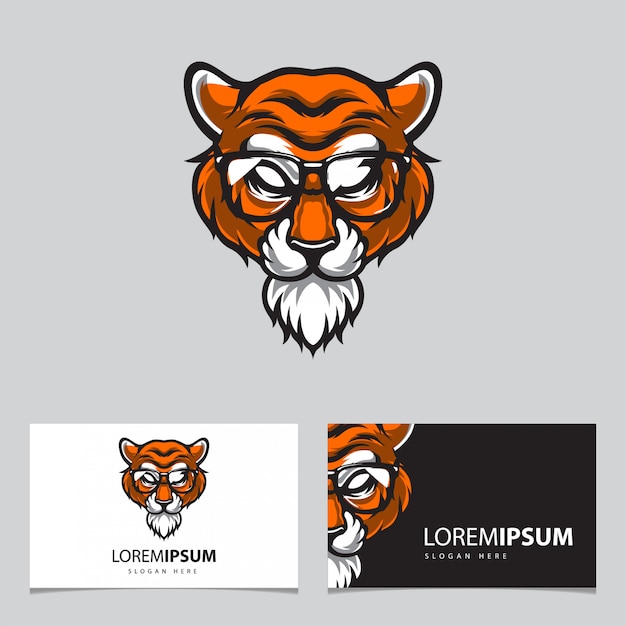 Tiger head logo illustration