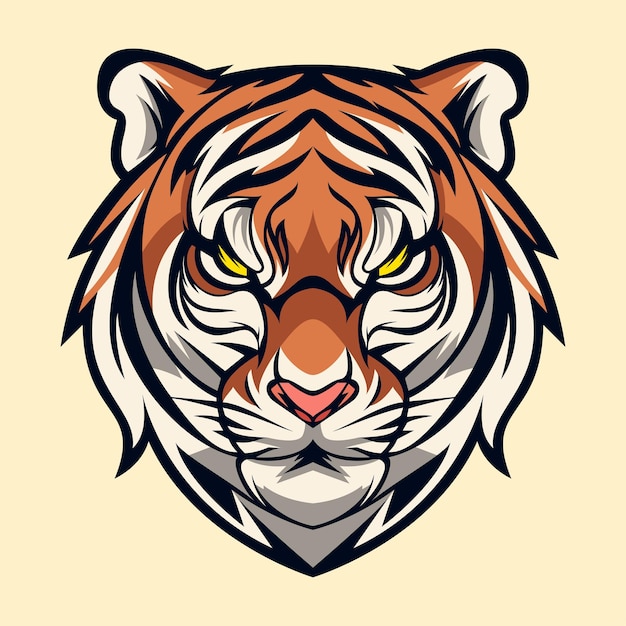 tiger head vector