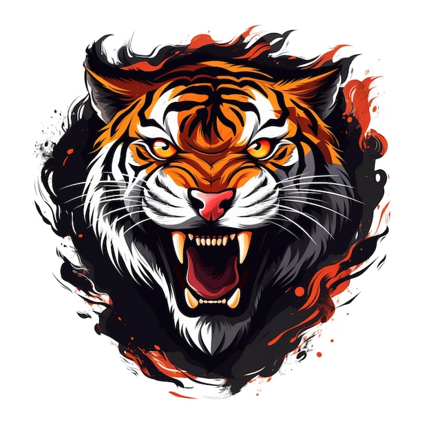 Vector tiger head vector