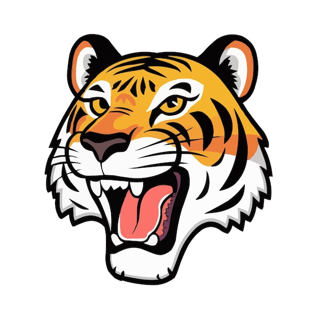 Tiger head vector