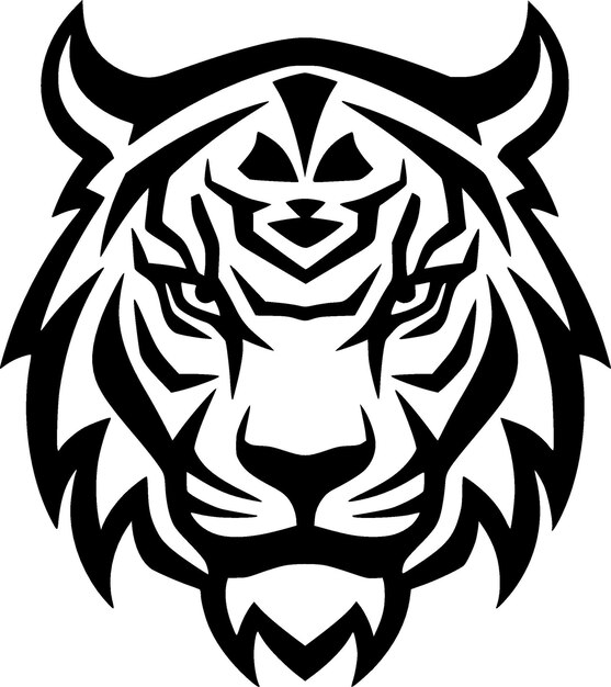 Vector tiger high quality vector logo vector illustration ideal for tshirt graphic