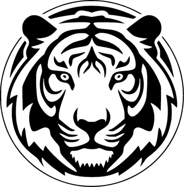 Tiger High Quality Vector Logo Vector illustration ideal for Tshirt graphic